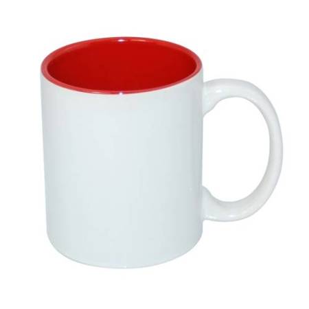 Mug 330 ml with red interior for sublimation - class AB