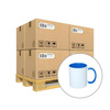 Mug 330 ml with blue interior and sublimation handle - class AB - palette