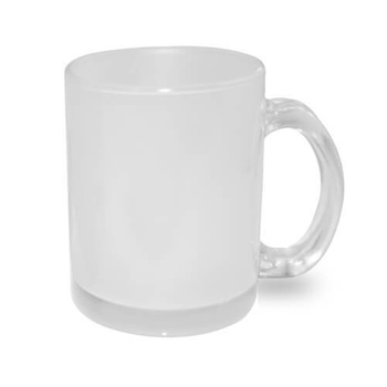 Glass frosted mug 330 ml for sublimation - palette