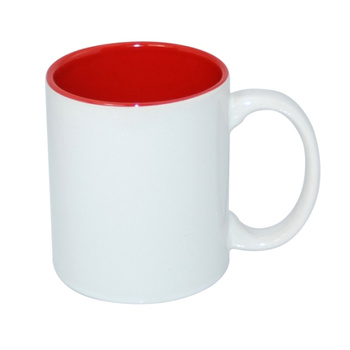 Mug 330 ml with red interior for sublimation - class AB - palette