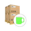 Mug 330 ml Fluo Color for sublimation - green - half pallet
