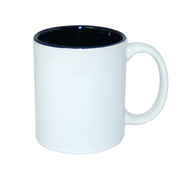 Mug 330 ml with black interior for sublimation - class AB - palette