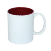 Mug 330 ml with a burgundy interior for sublimation - class AB