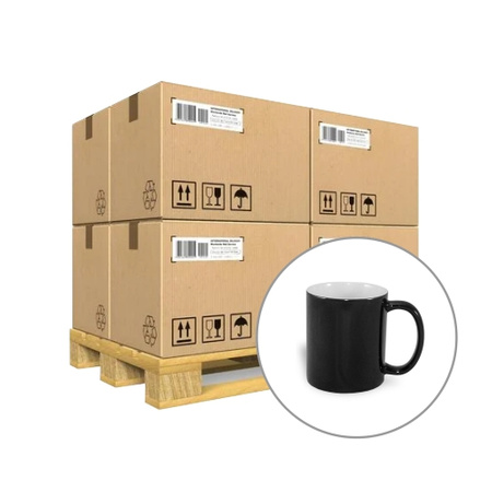 Magic mug 330 ml black, glossy for sublimation - palette