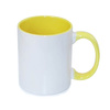 Mug 330 ml with yellow interior and sublimation handle - A+ class