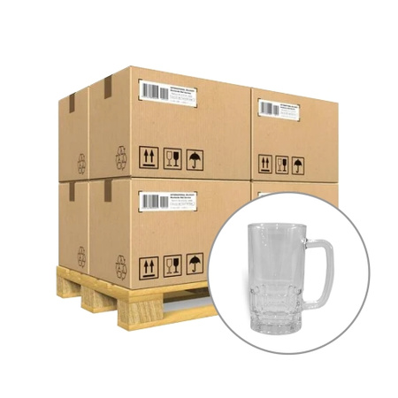 Glass mug 590 ml for sublimation - palette