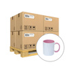 Mug 330 ml with pink interior and sublimation handle - A+ class - palette