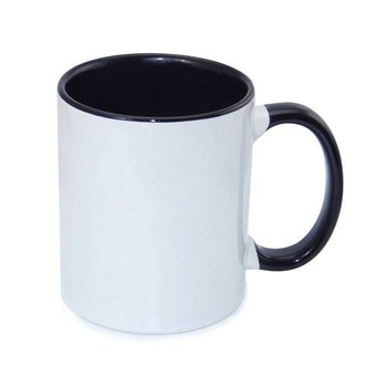 Mug 330 ml with black interior and sublimation handle - A+ class - palette