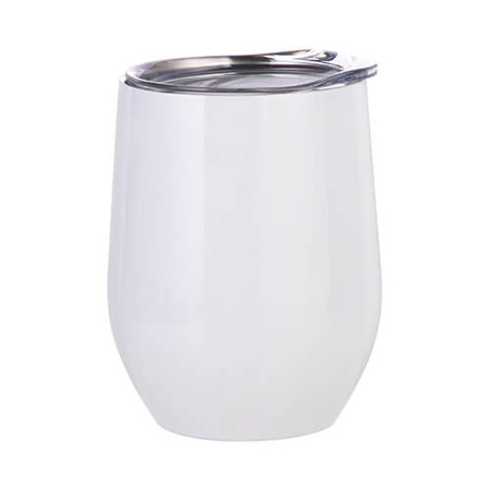 360 ml stainless steel wine mug for sublimation - white