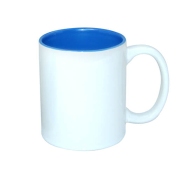 Mug 330 ml with blue interior for sublimation - class A+ - palette