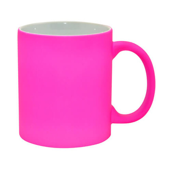 Mug 330 ml Fluo Color for sublimation - pink - half pallet