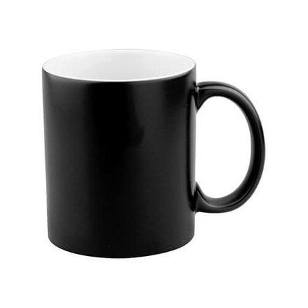 Magic mug 330 ml black, glossy for sublimation