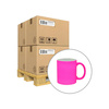 Mug 330 ml Fluo Color for sublimation - pink - half pallet
