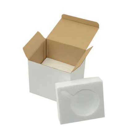 A box for a mug 330 ml with a polystyrene insert 