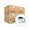 Mug 330 ml with dark green interior and sublimation handle - A+ class - palette