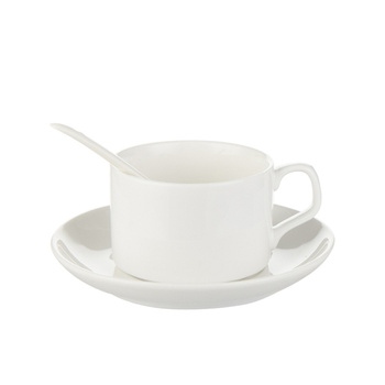 A cup with a plate and a spoon for sublimation - half a pallet