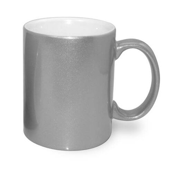 Mug 330 ml Silver Sparkling for sublimation - palette