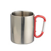 Stainless steel mug with a carabiner handle for sublimation 
