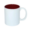 Mug 330 ml with burgundy interior for sublimation - class A+